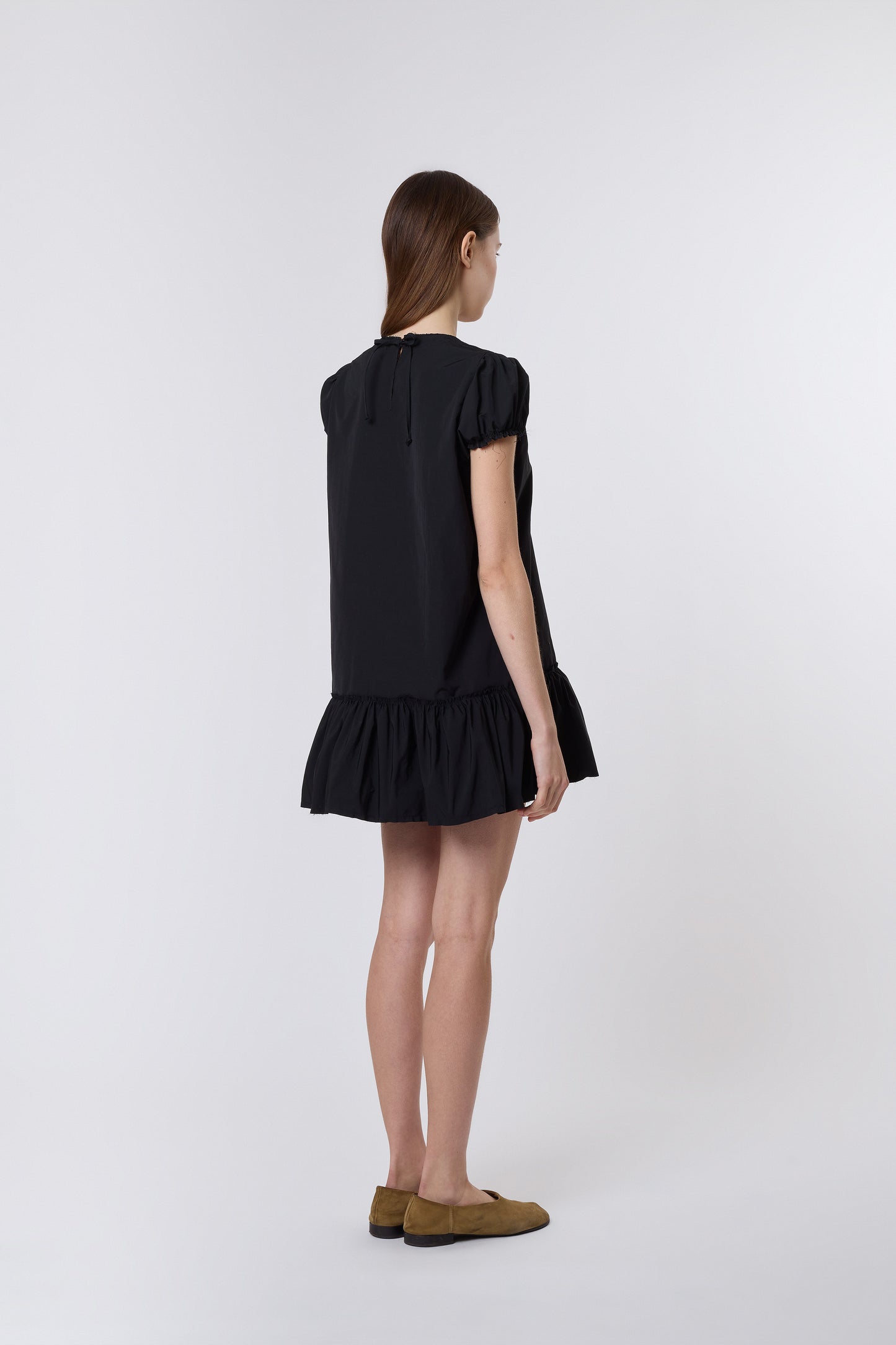 Bebe Dress in Black Nylon