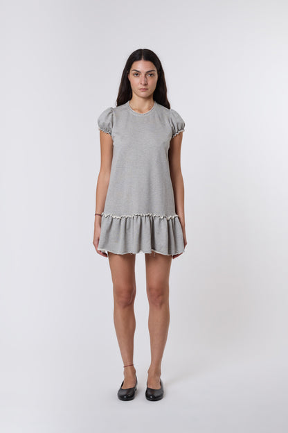 Bebe Dress in Grey Jersey