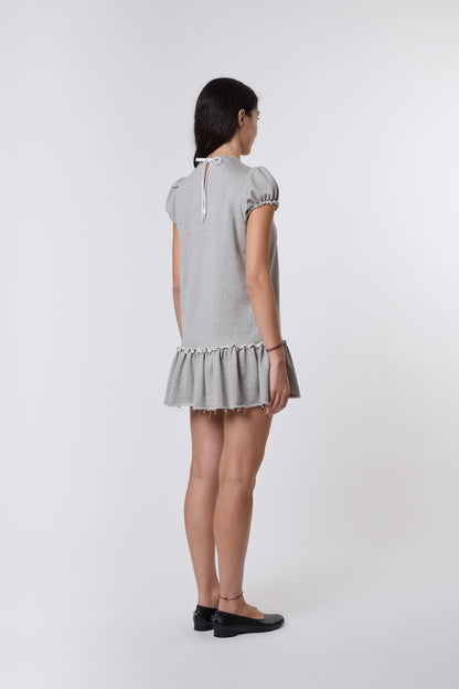 Bebe Dress in Grey Jersey