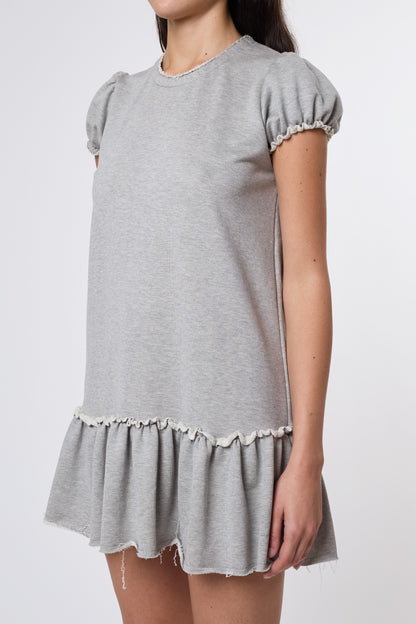 Bebe Dress in Grey Jersey