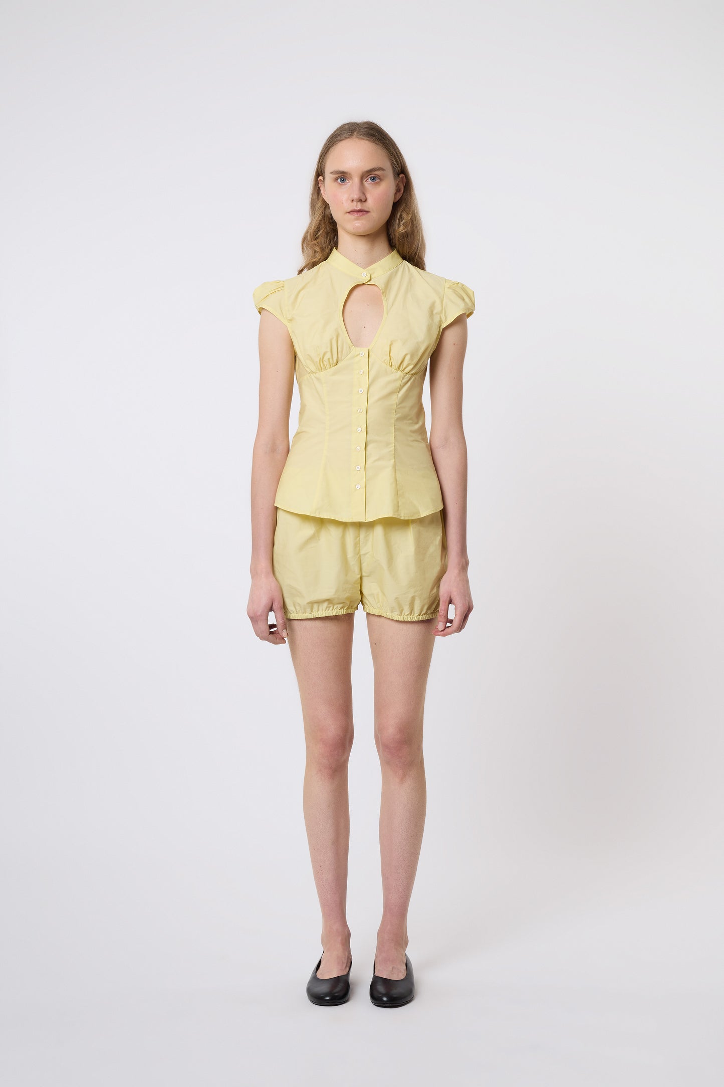 Berta Top in Butter Cotton