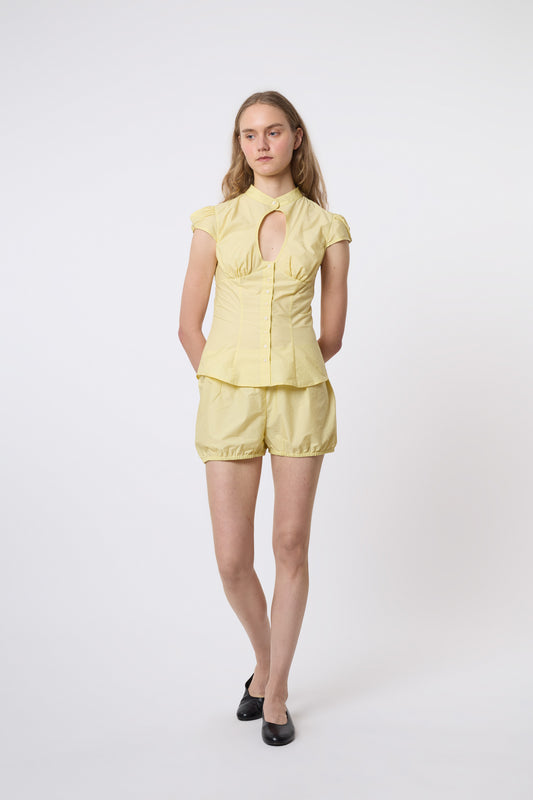 Berta Top in Butter Cotton