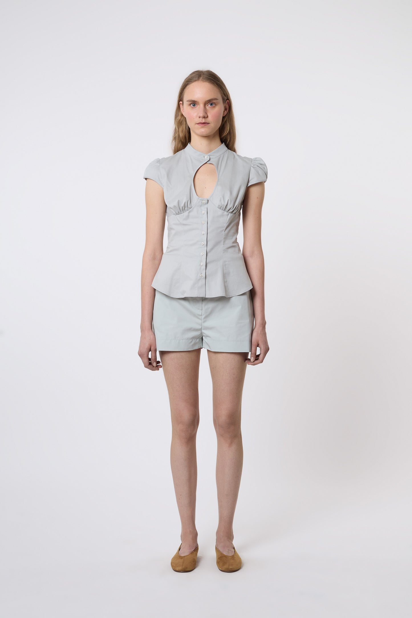 Berta Top in Pearl Cotton