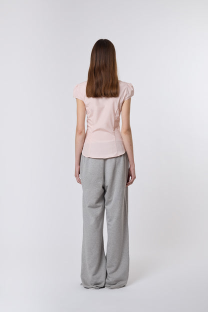 Berta Top in Nude Cotton