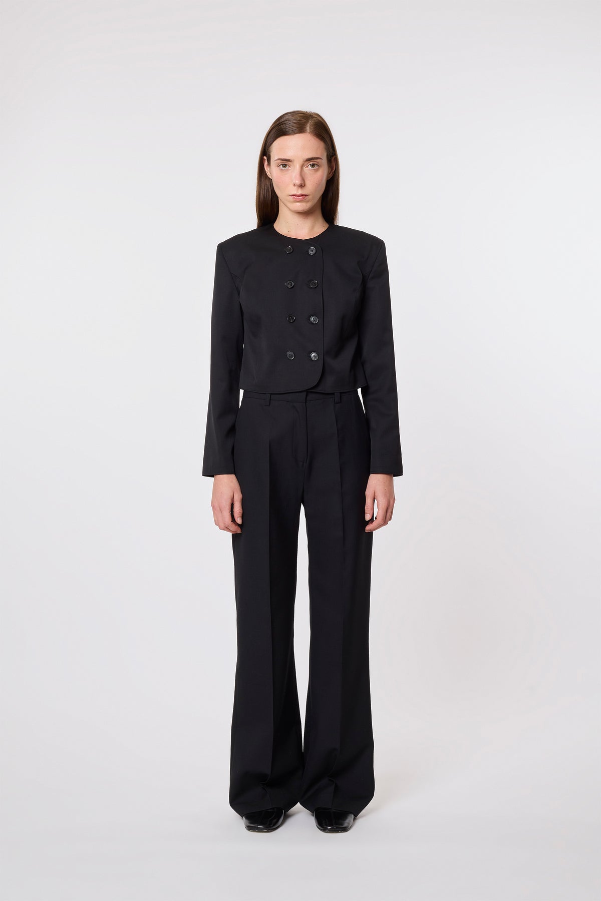 Milo Bolero in Black Wool
