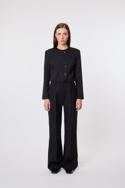 Milo Bolero in Black Wool