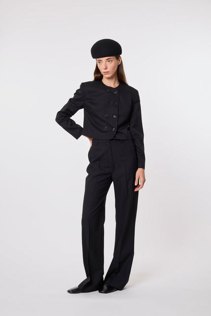 Milo Bolero in Black Wool