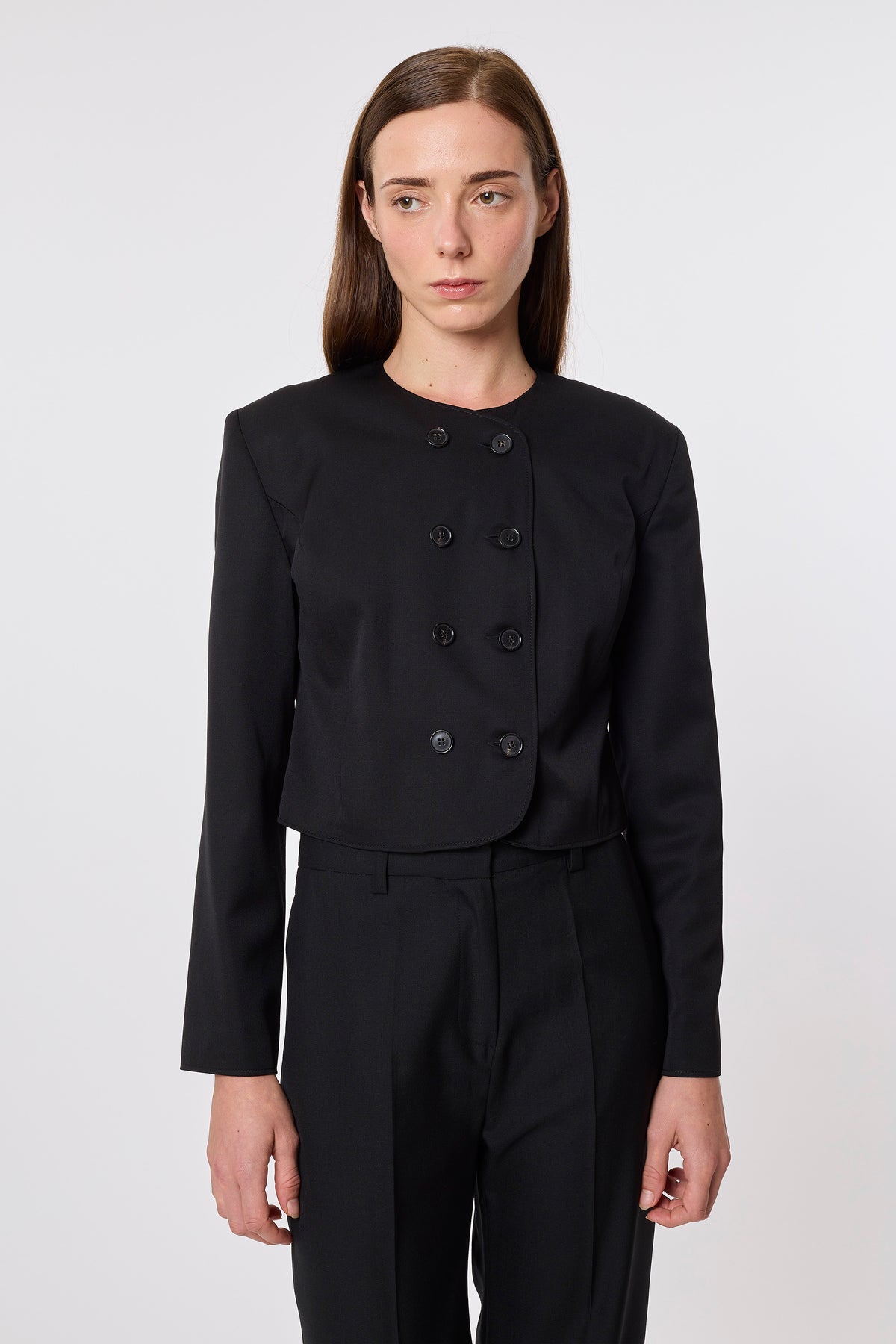 Milo Bolero in Black Wool