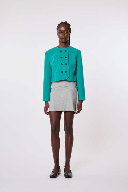 Milo Bolero in Turquoise Wool