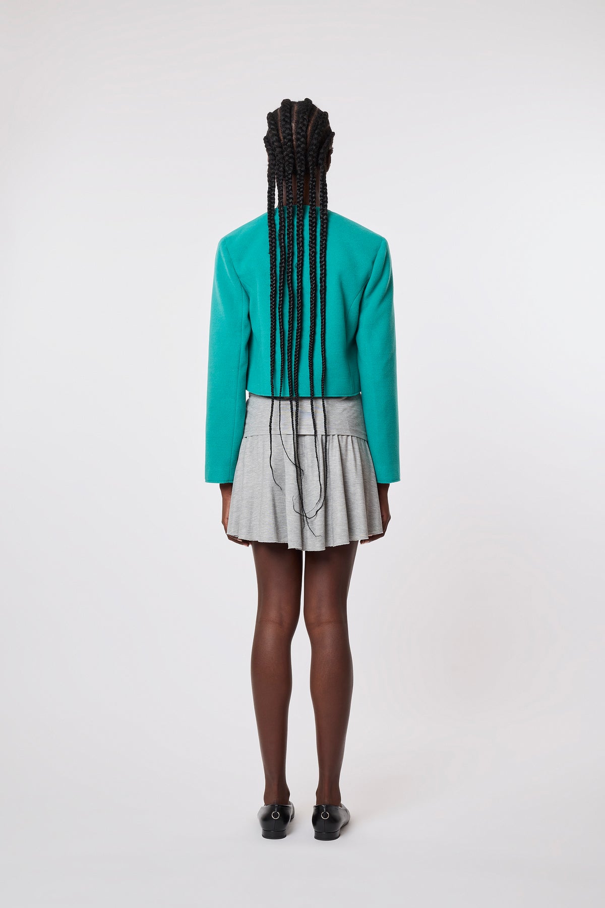 Milo Bolero in Turquoise Wool