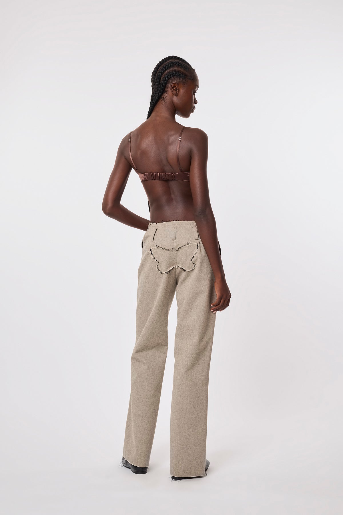 Tati Bra in Brown Silk