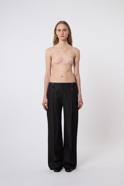 Butterfly Trousers in Blue Denim