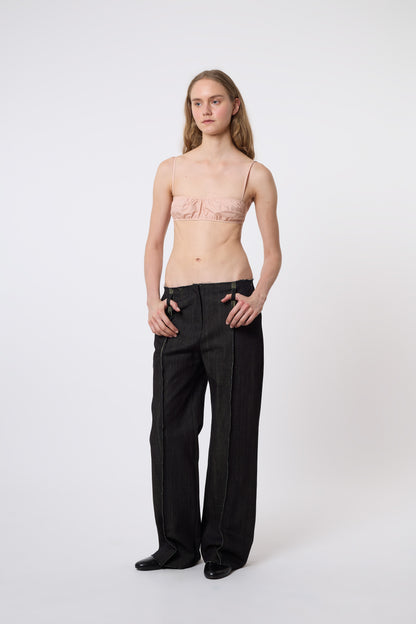 Butterfly Trousers in Blue Denim