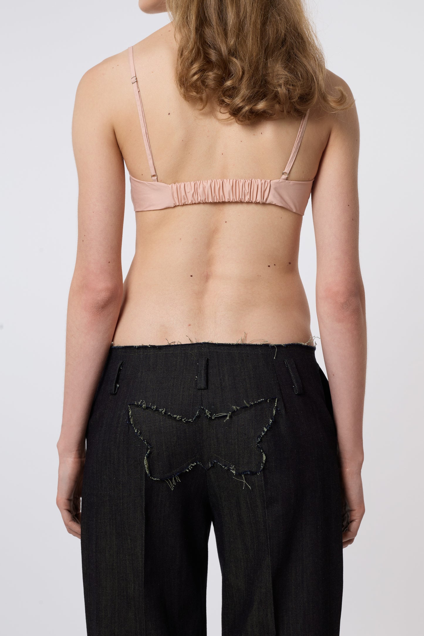 Butterfly Trousers in Blue Denim