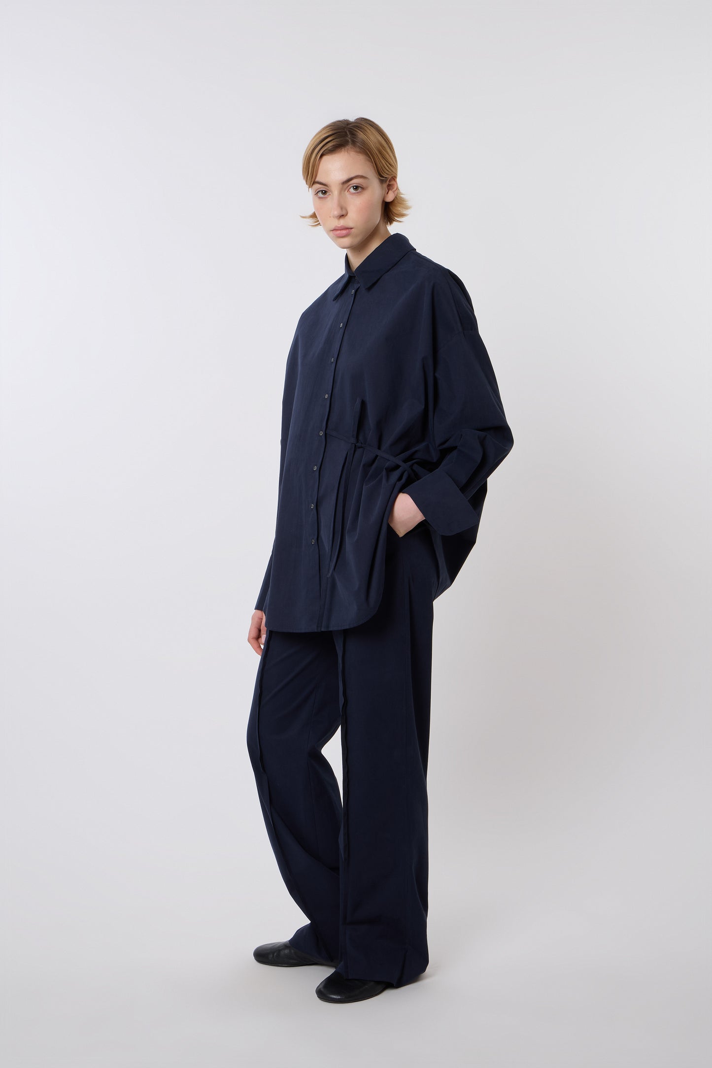 Camicia in Blue Cotton