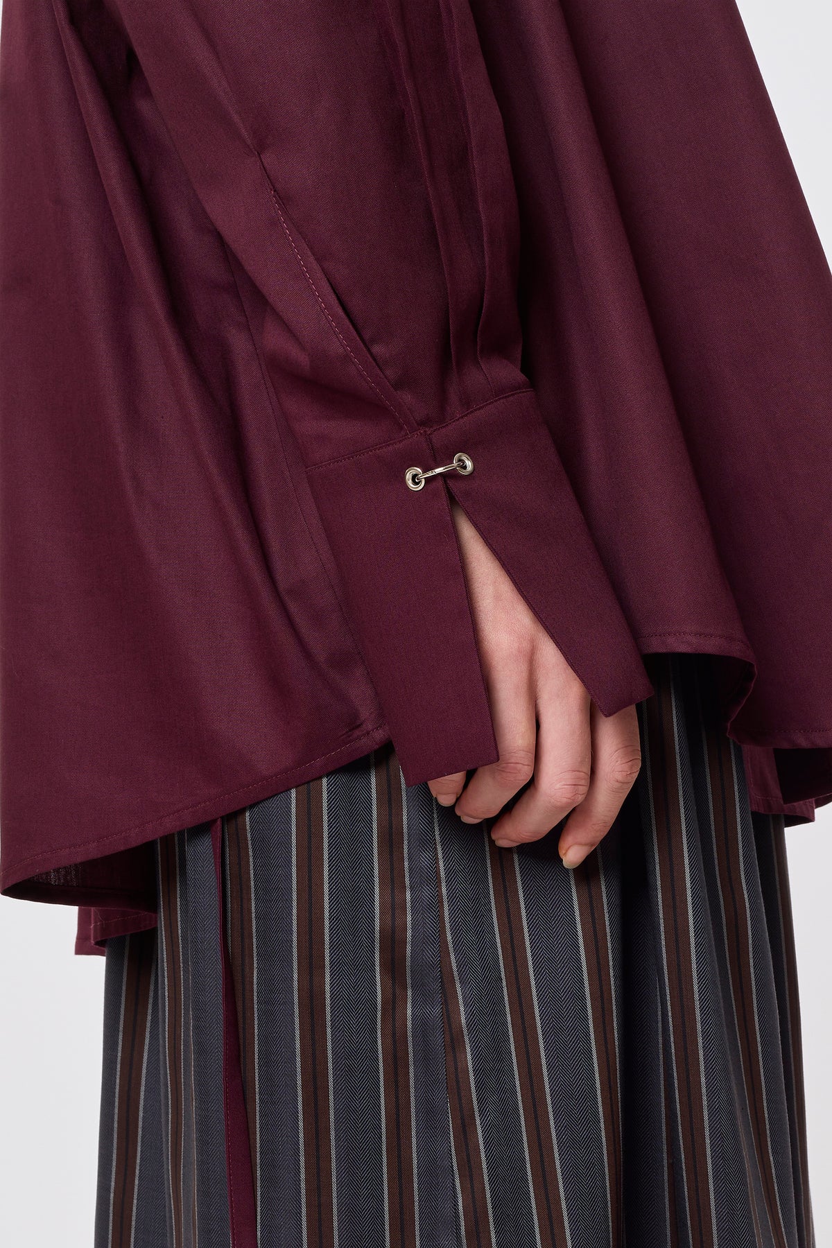 Camicia in Plum Cotton