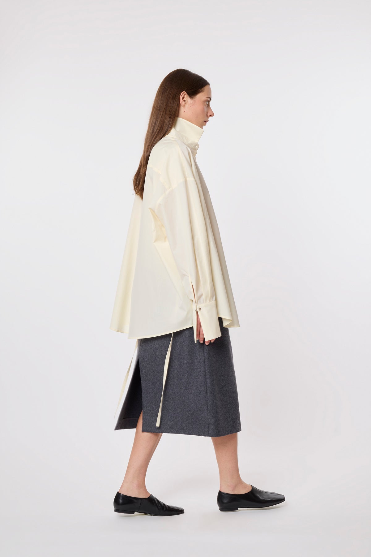 Camicia in Ivory Cotton