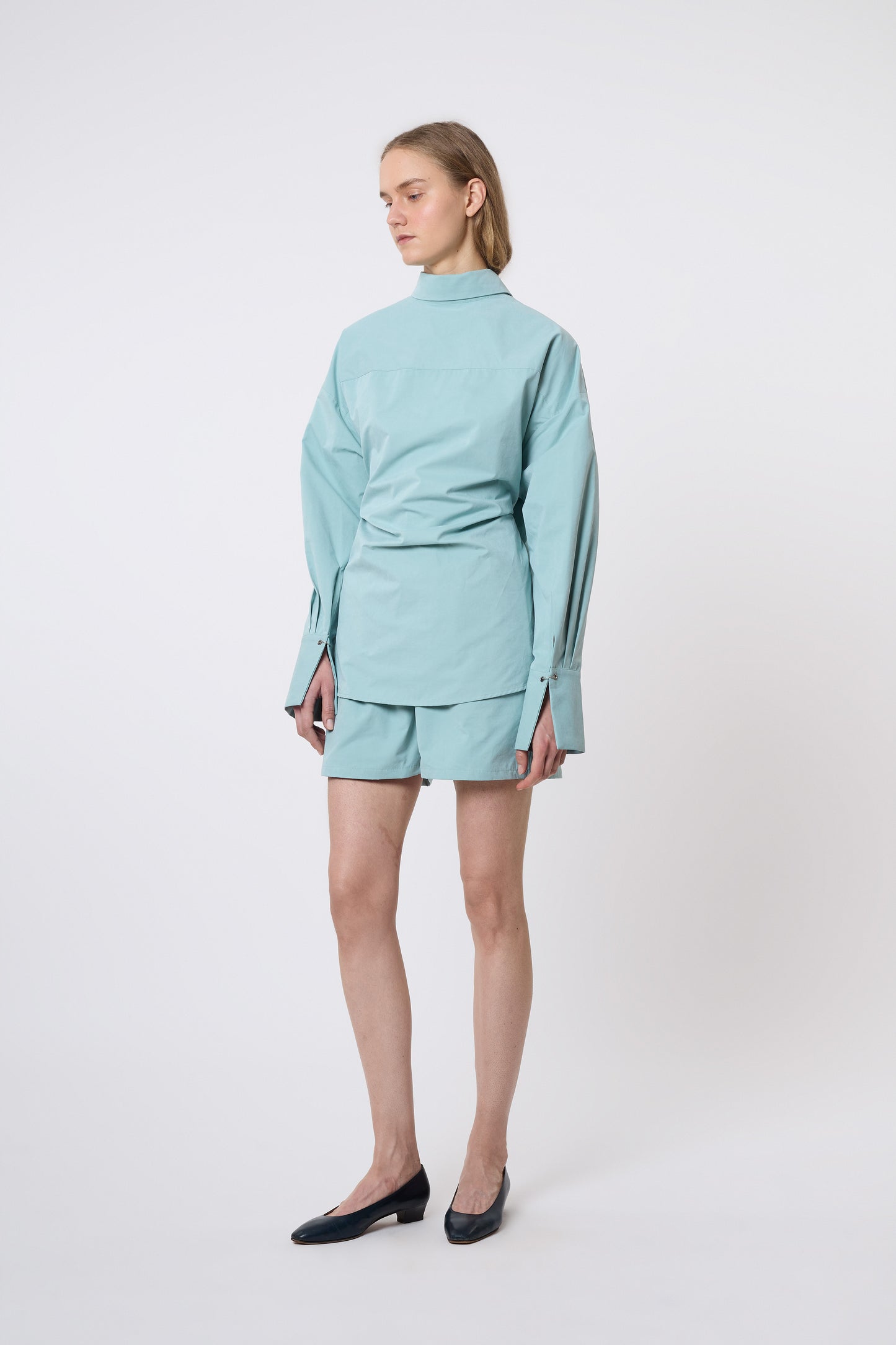 Camicia in Mint Cotton