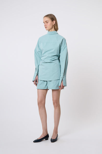 Camicia in Mint Cotton