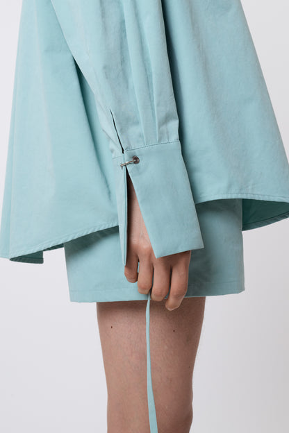 Camicia in Mint Cotton