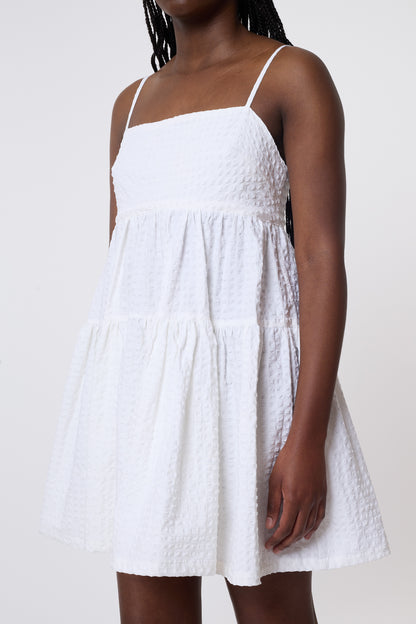 Eloise Dress in Ruched Cotton