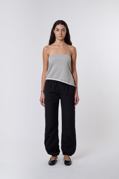 Emile Trousers in Black Nylon