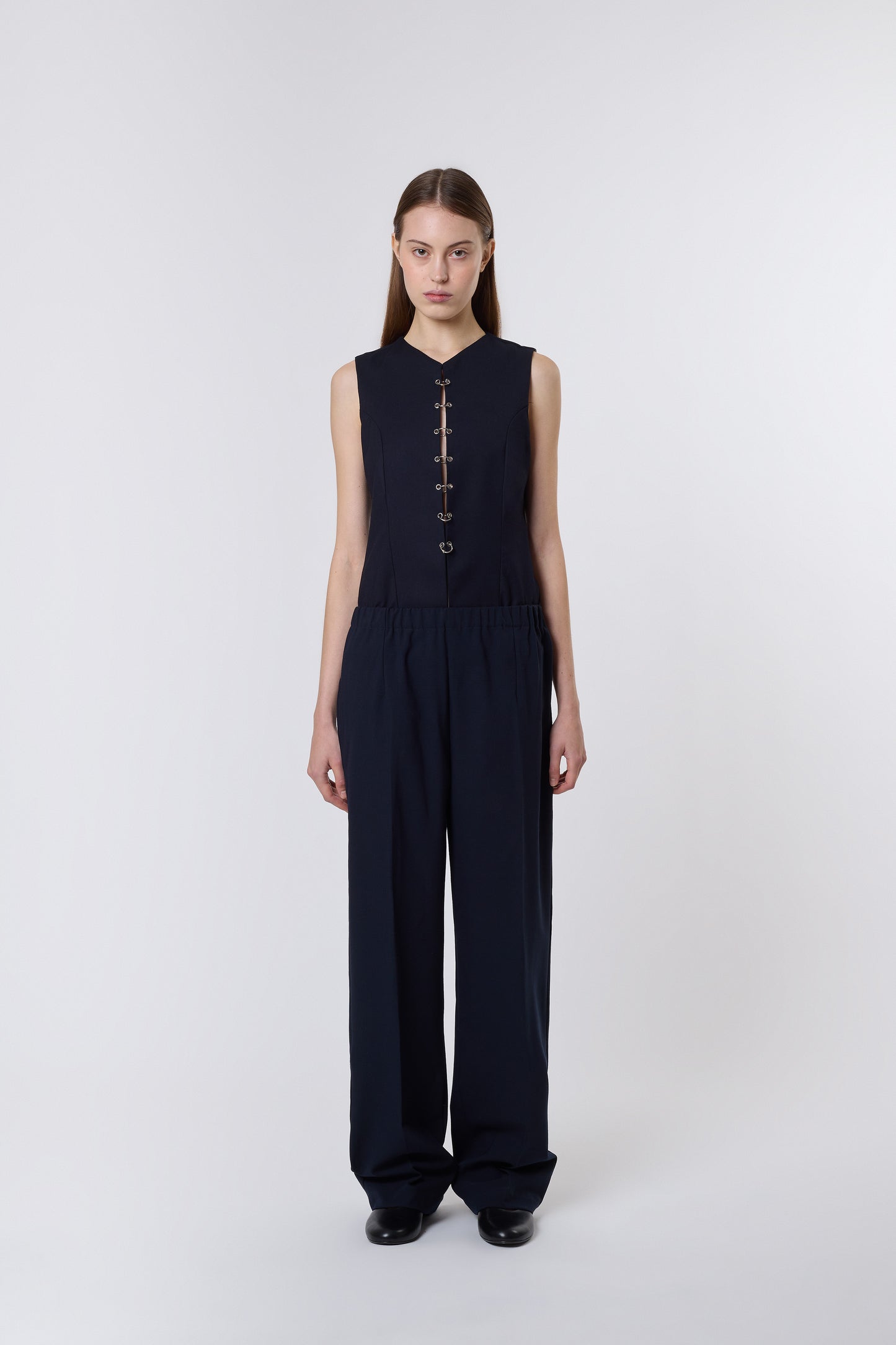 Emile Trousers in Blue Wool