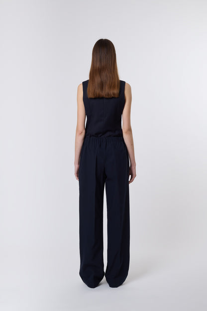 Emile Trousers in Blue Wool