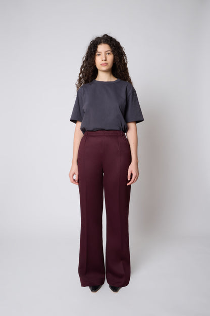 Emile Trousers in Borgogna Wool