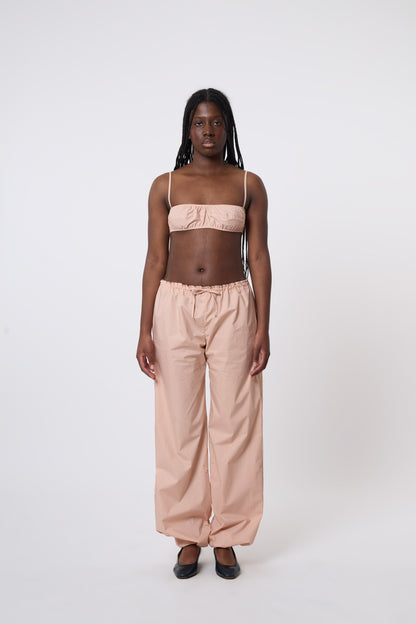 Emile Trousers in Coral Cotton