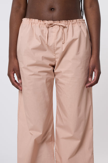Emile Trousers in Coral Cotton