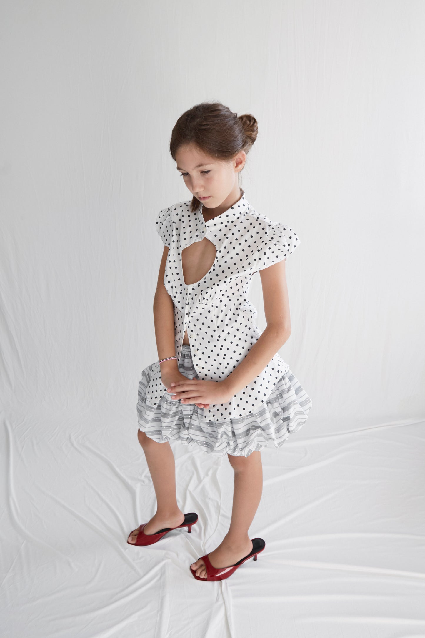 Miel Skirt in Glitter Taffeta