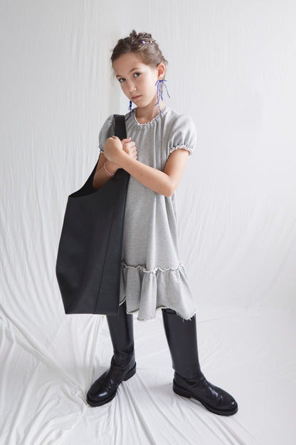 Bebe Dress in Grey Jersey