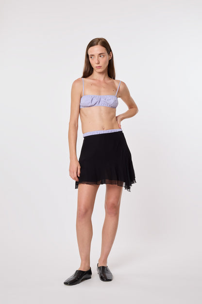 Sasha Skirt in Black Crepe