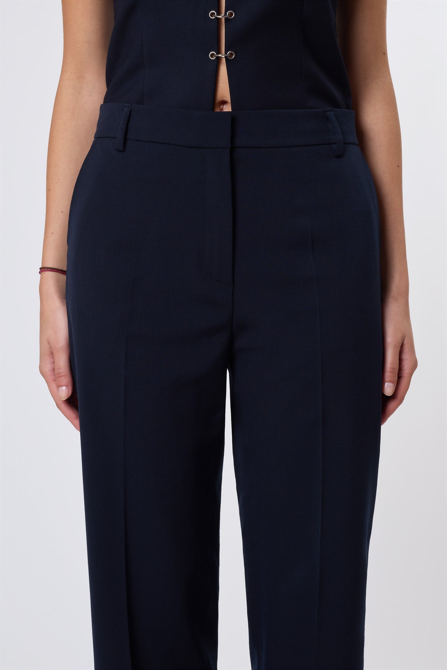 Gaspard Trousers in Blue Wool