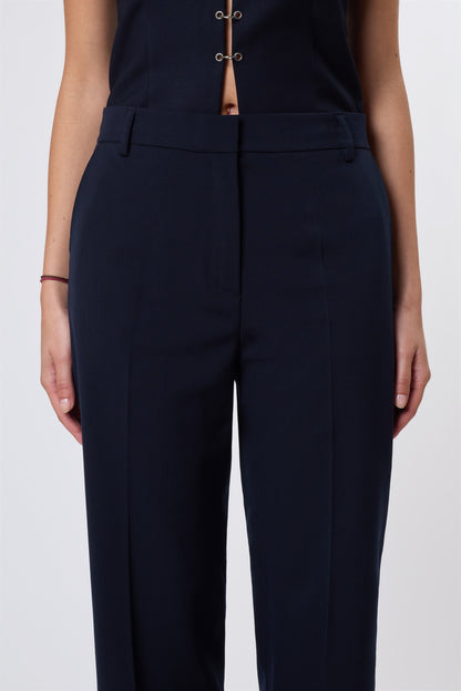 Gaspard Trousers in Blue Wool