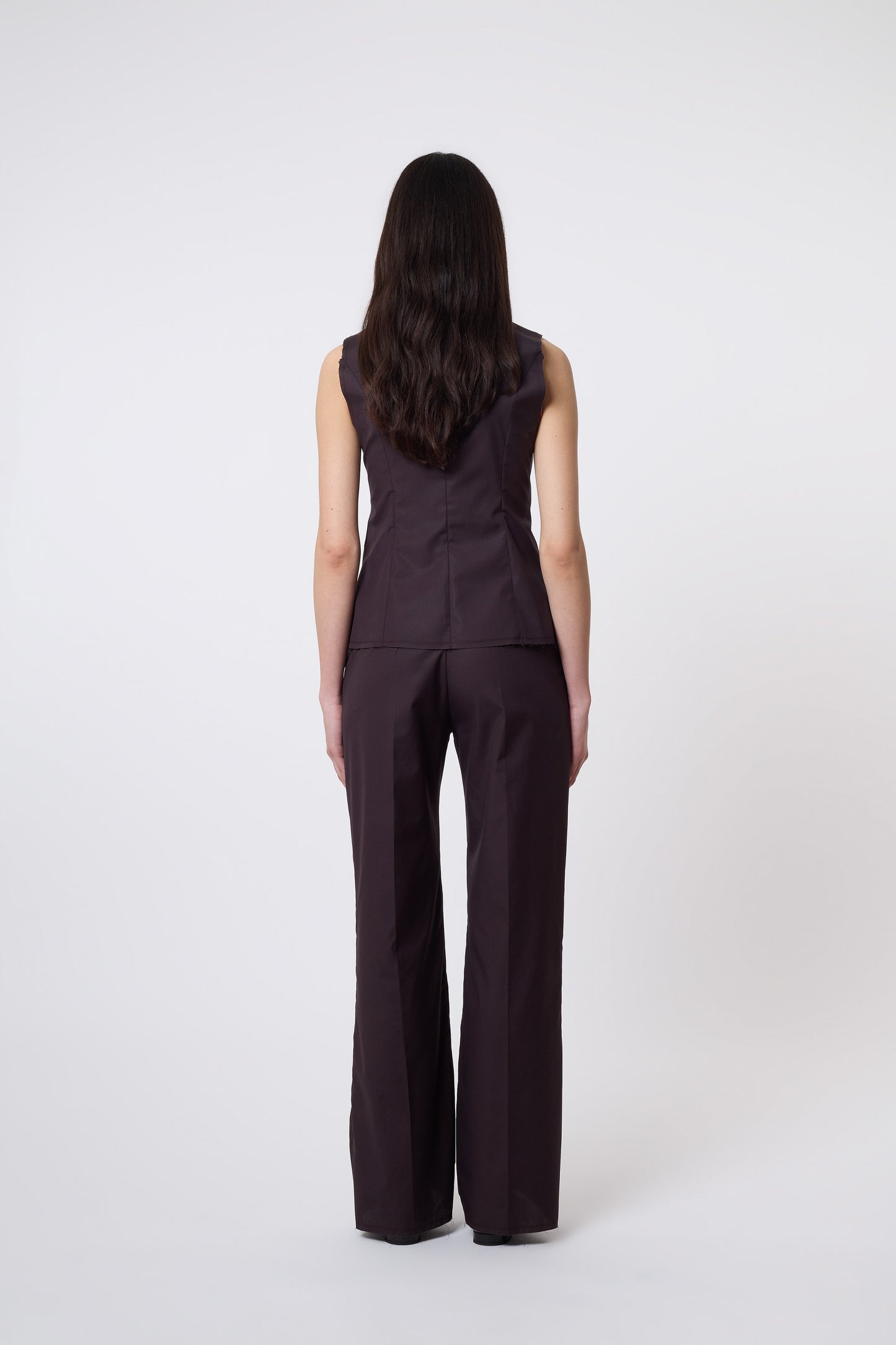 Gaspard Trousers in Brown Cotton