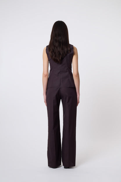 Gaspard Trousers in Brown Cotton