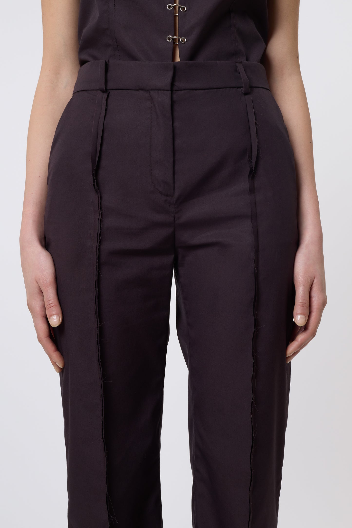 Gaspard Trousers in Brown Cotton