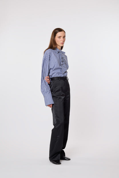 Gaspard Trousers in Black Duchesse
