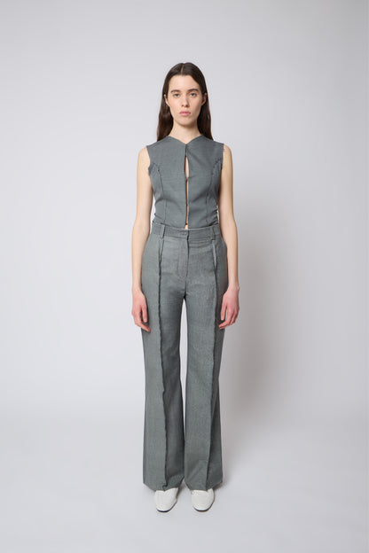 Gaspard Trousers in Cotton Green
