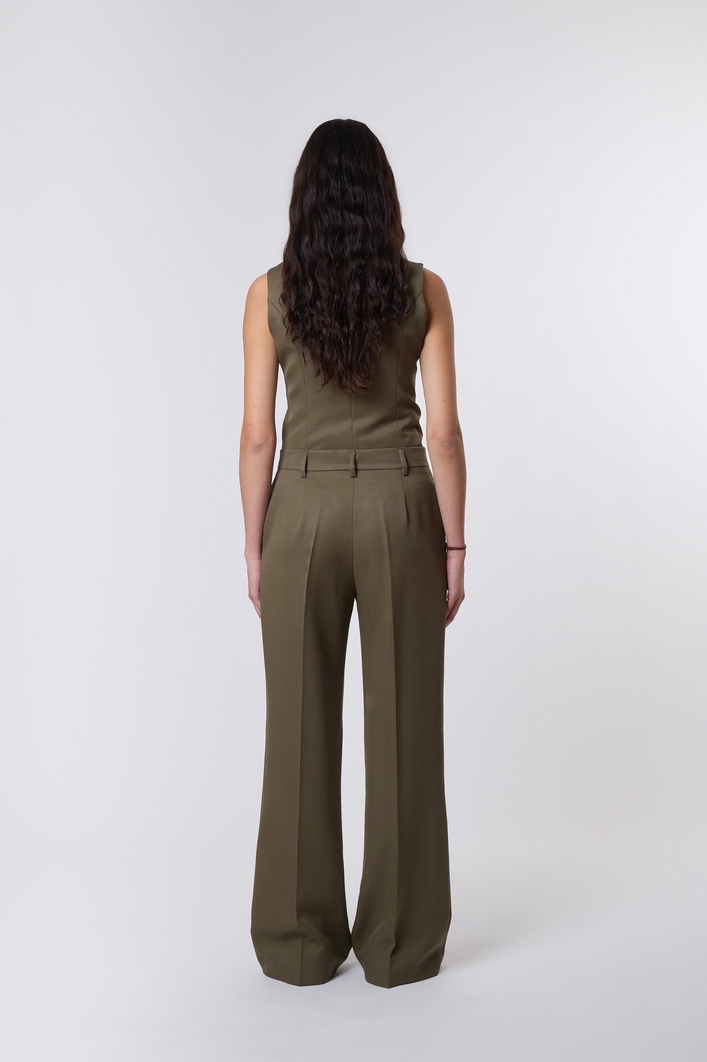 Gaspard Trousers in Olive Wool