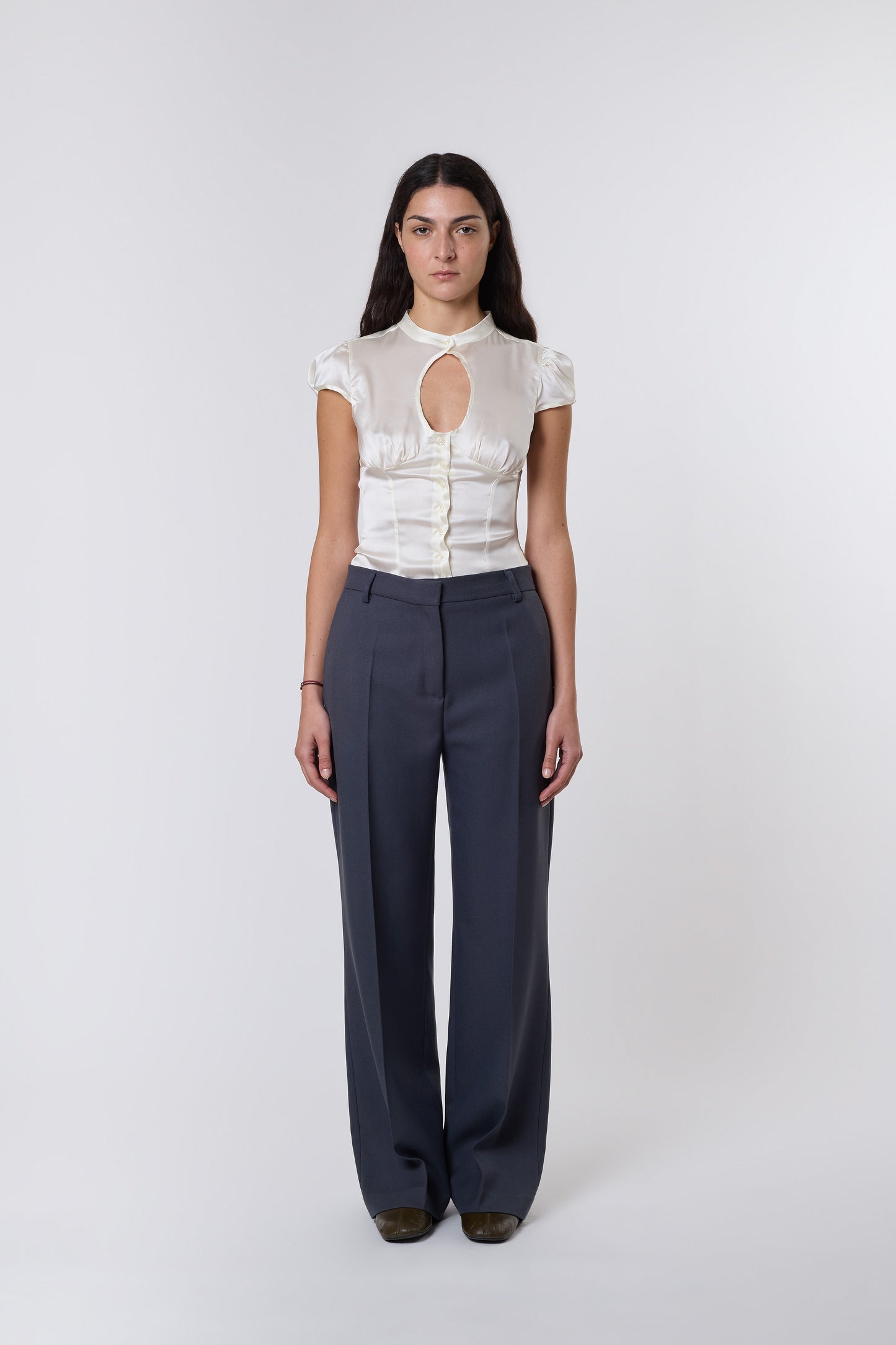 Gaspard Trousers in Piombo Wool