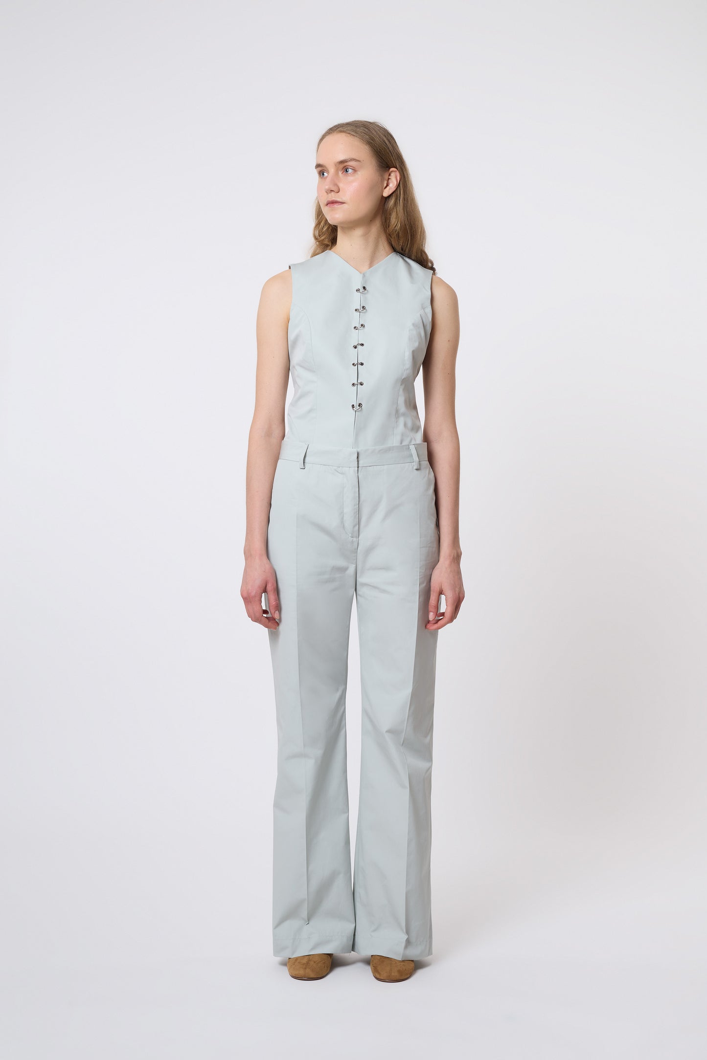 Gaspard Trousers in Pearl Cotton
