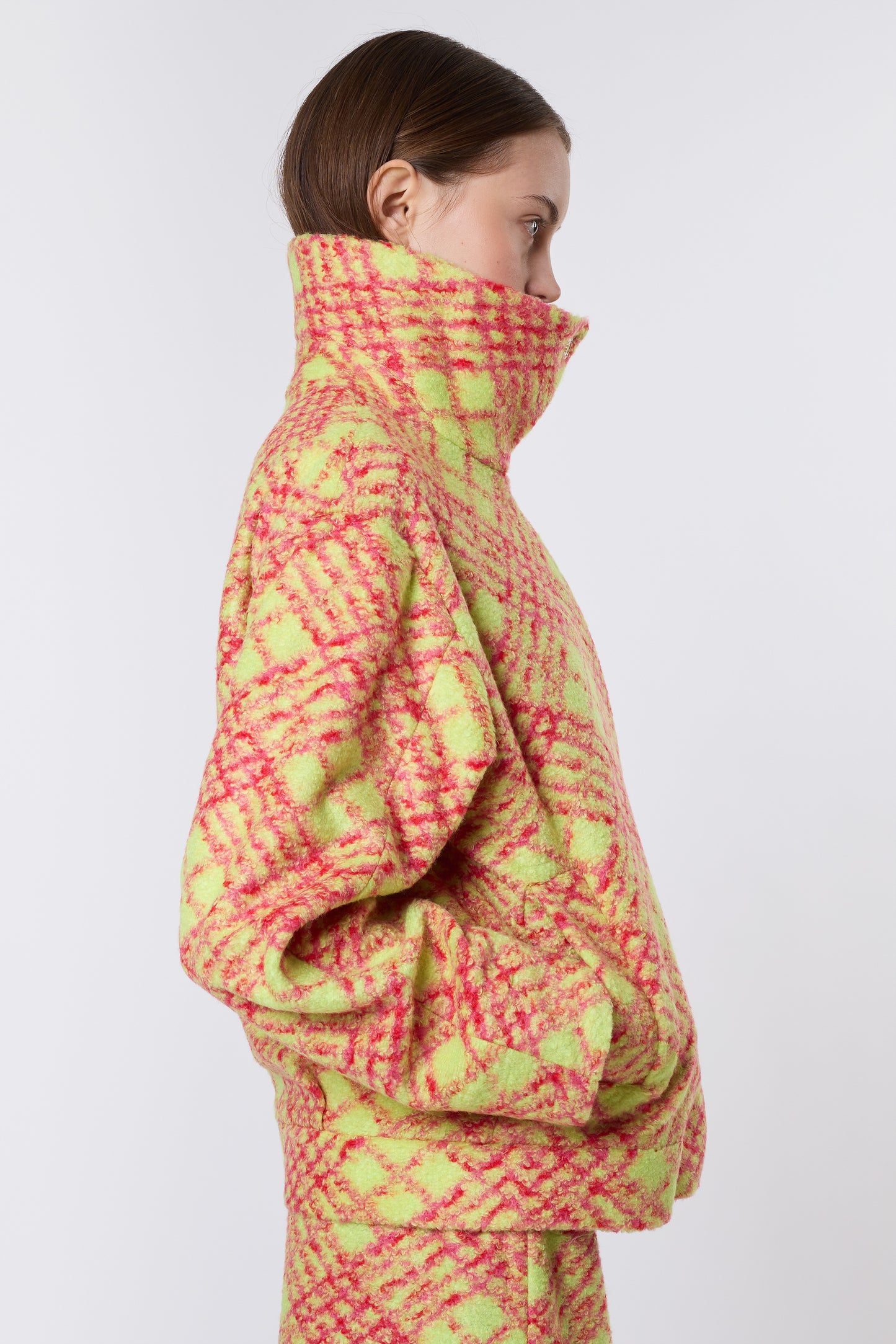 Olga Jacket in Lipstick Wool