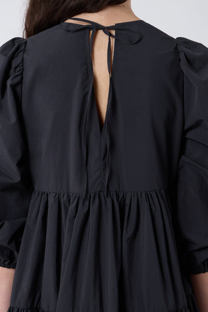 Isabelle Dress in Black Nylon - Archive