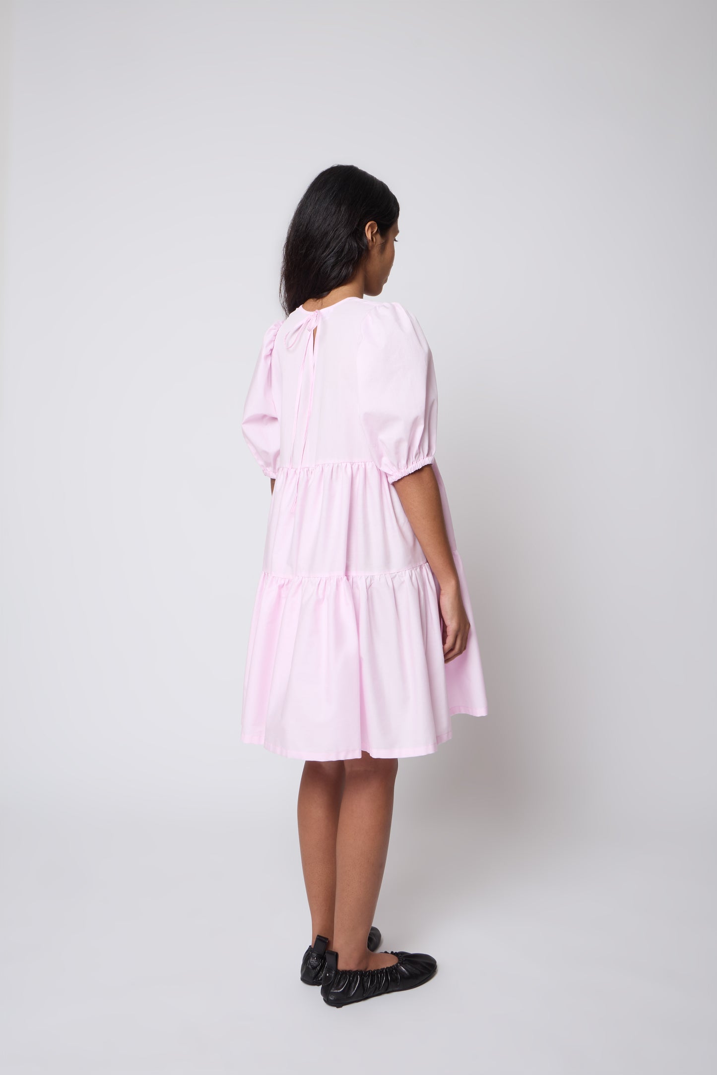 Isabelle Dress in Pink Cotton - Archive