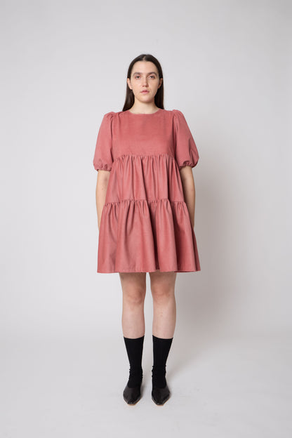 Isabelle Dress in Rosa Antico