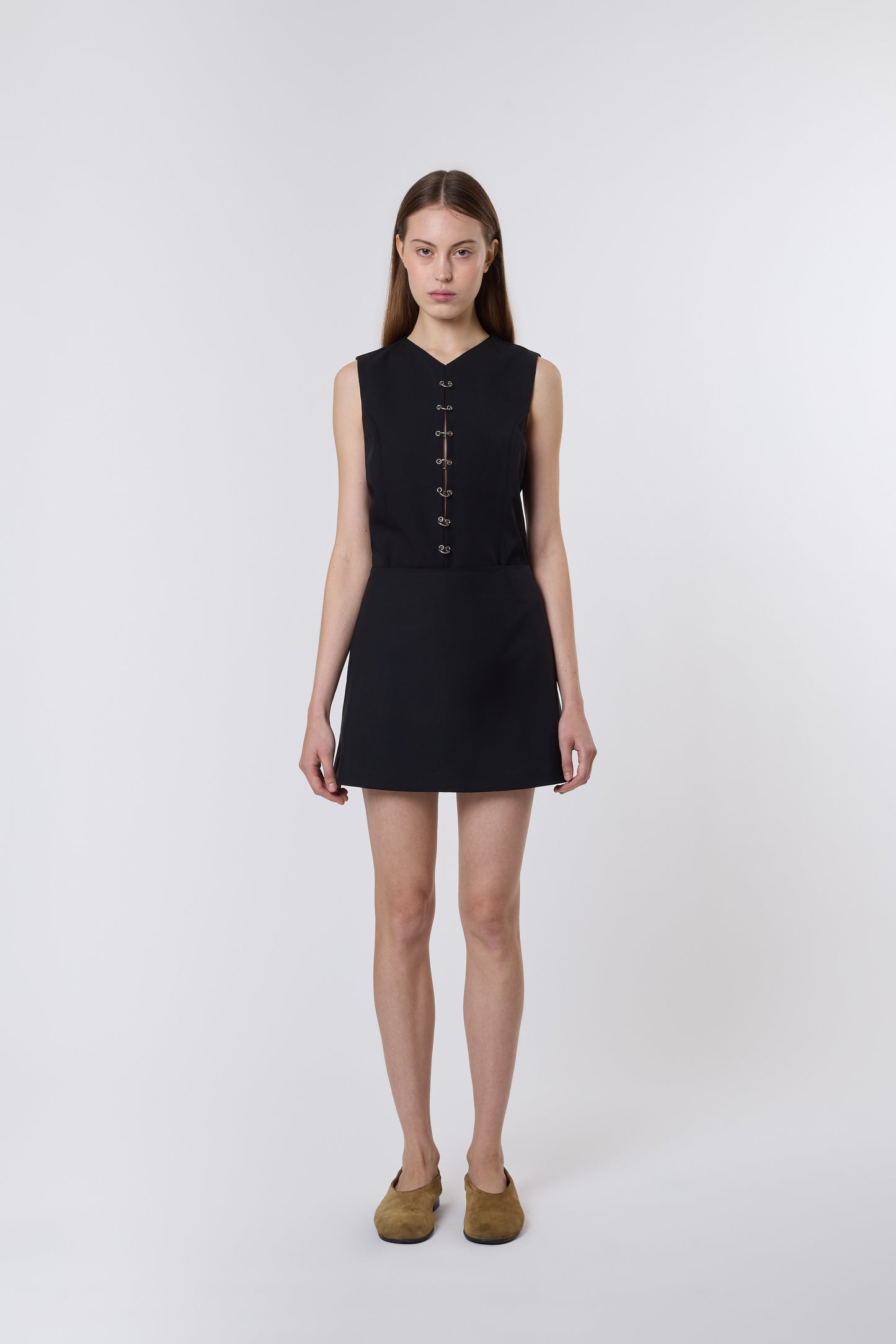 Lea Skirt in Black Wool