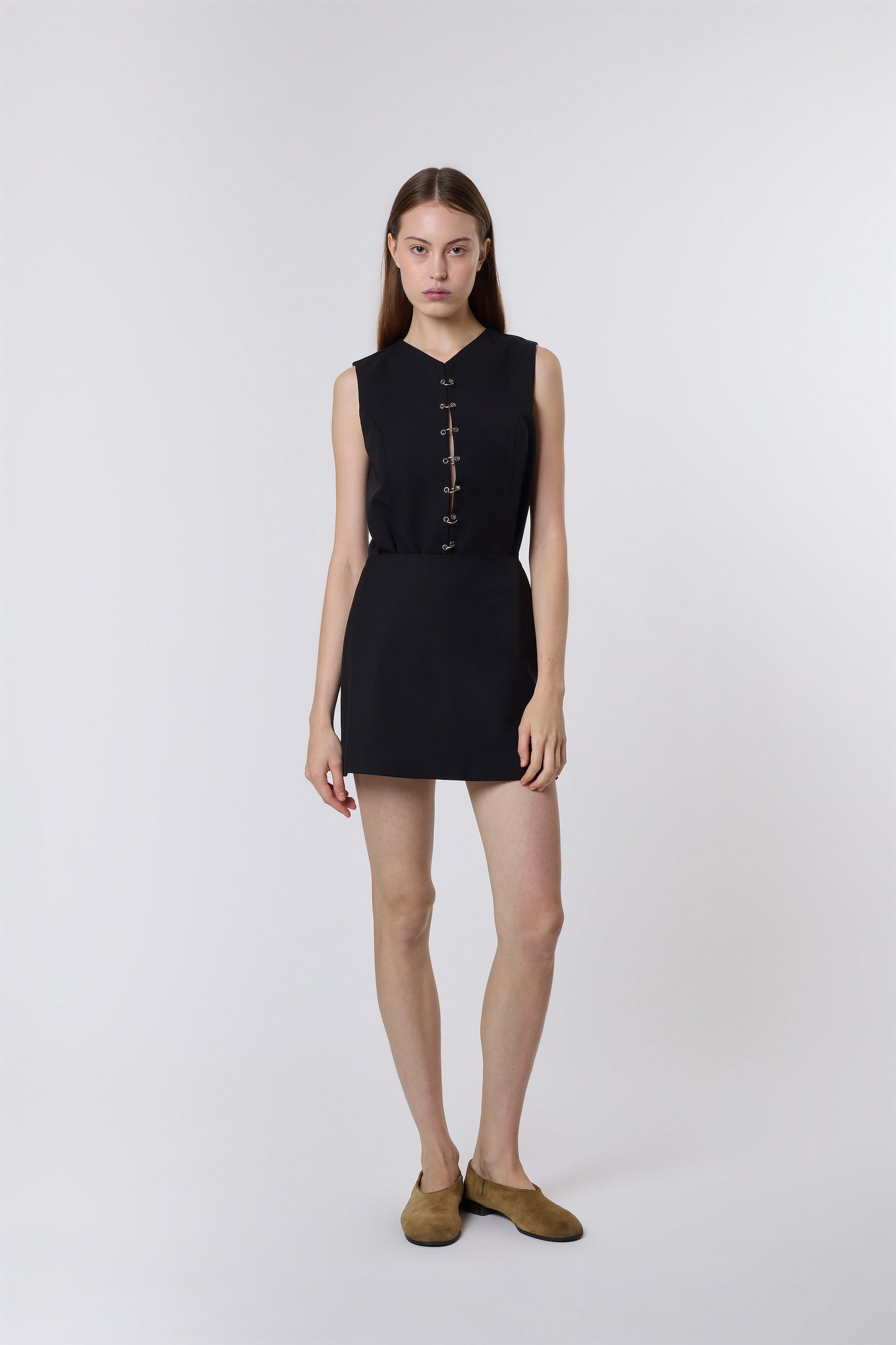 Lea Skirt in Black Wool